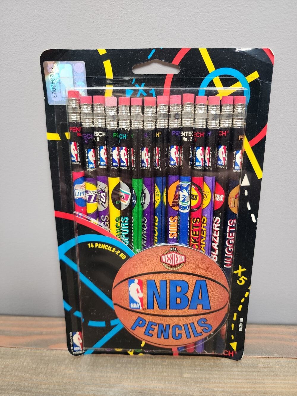 Pentech 1994 NBA Western Conf. 14 No 2 Pencils OG Packaging SEALED